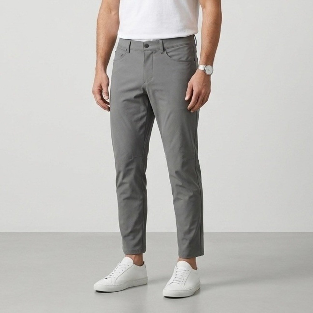 Lululemon Men's ABC Slim-Fit Pant Warpstreme Asphalt Grey Size 31